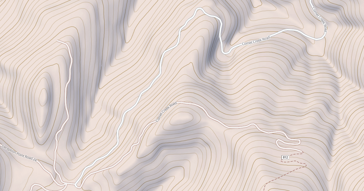 Map preview of COMET CREEK