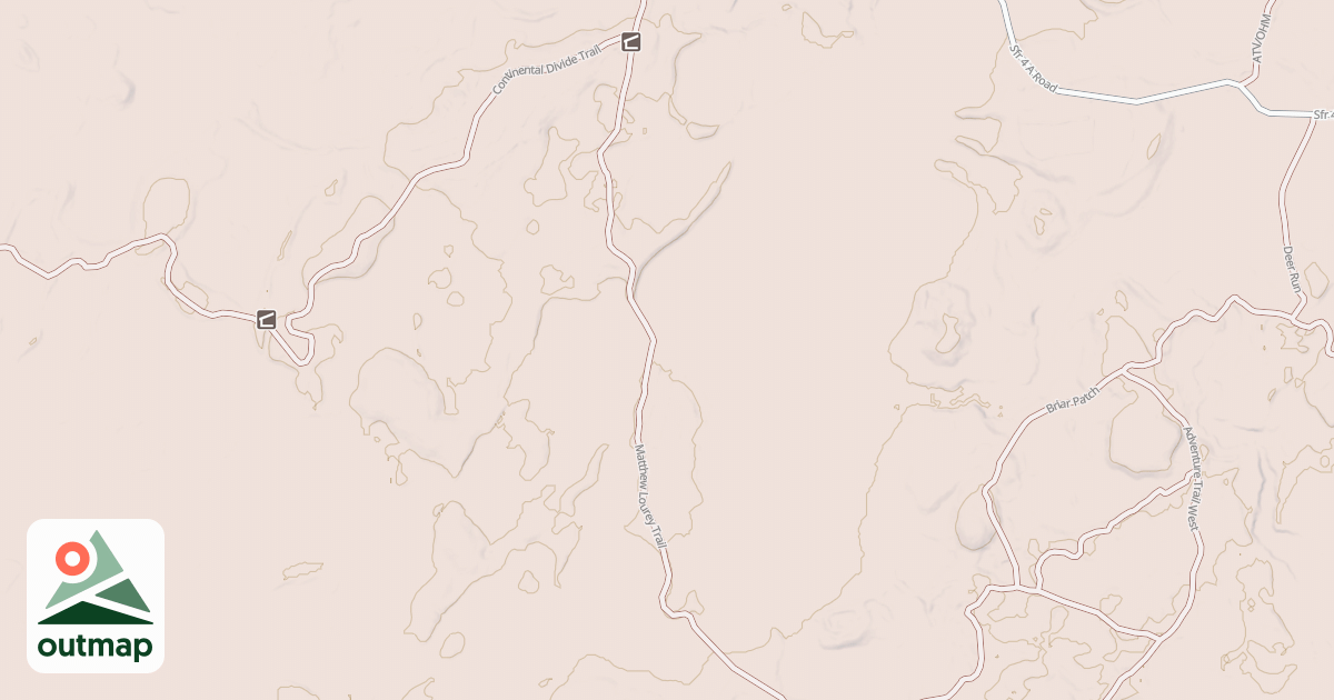 Map of Matthew Lourey State Trail