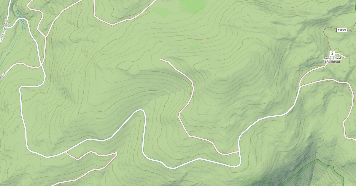 Map preview of TANGLEFOOT CANYON
