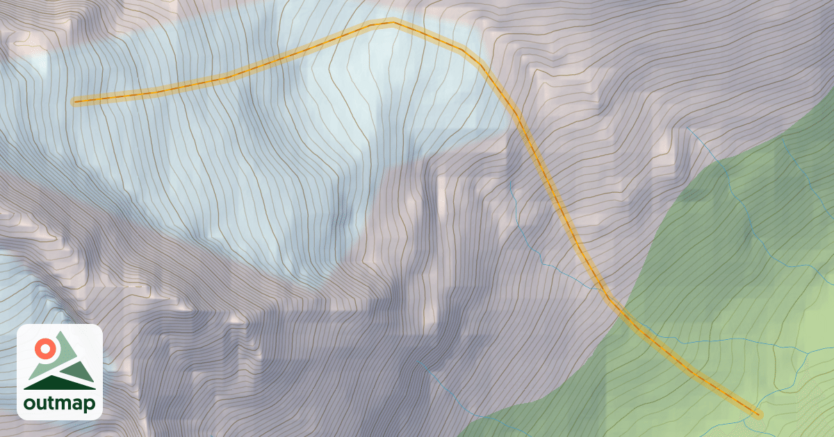 Map of Butters East Glacier