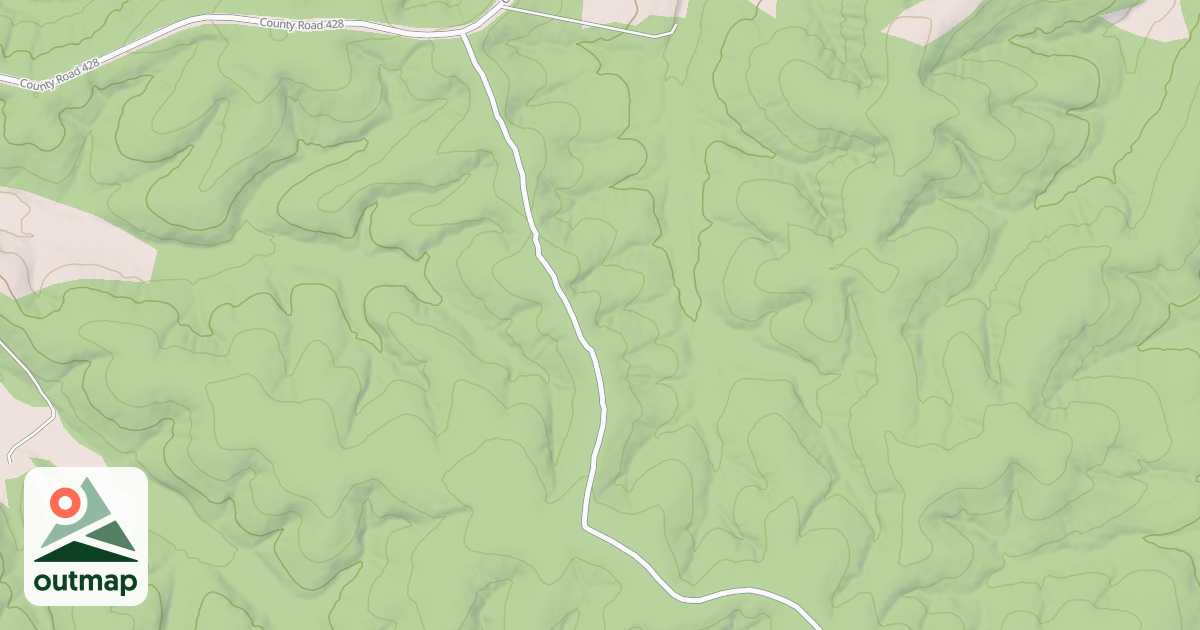Map of PITTS HOLLOW SPUR A