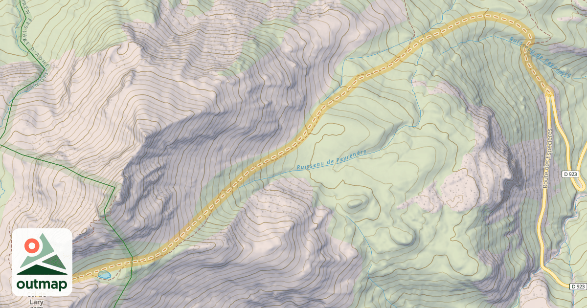 Map of Col de Lary — Route des Espécières