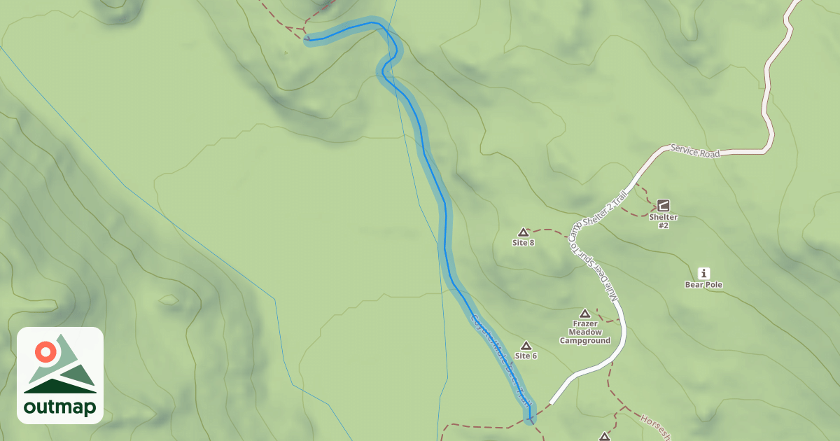 Map of Coyote/Mule Deer Trail