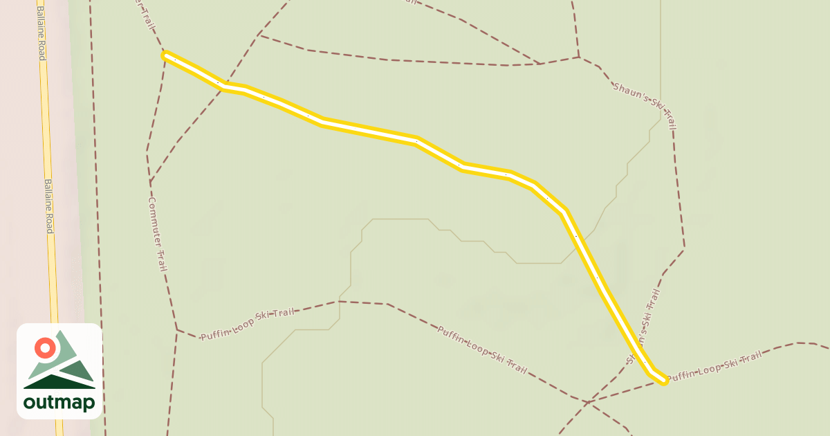 Map of Old Ski Field Trails