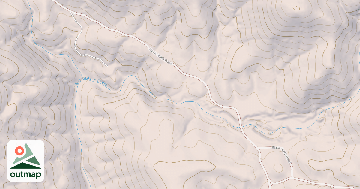 Map of BLACK GULCH