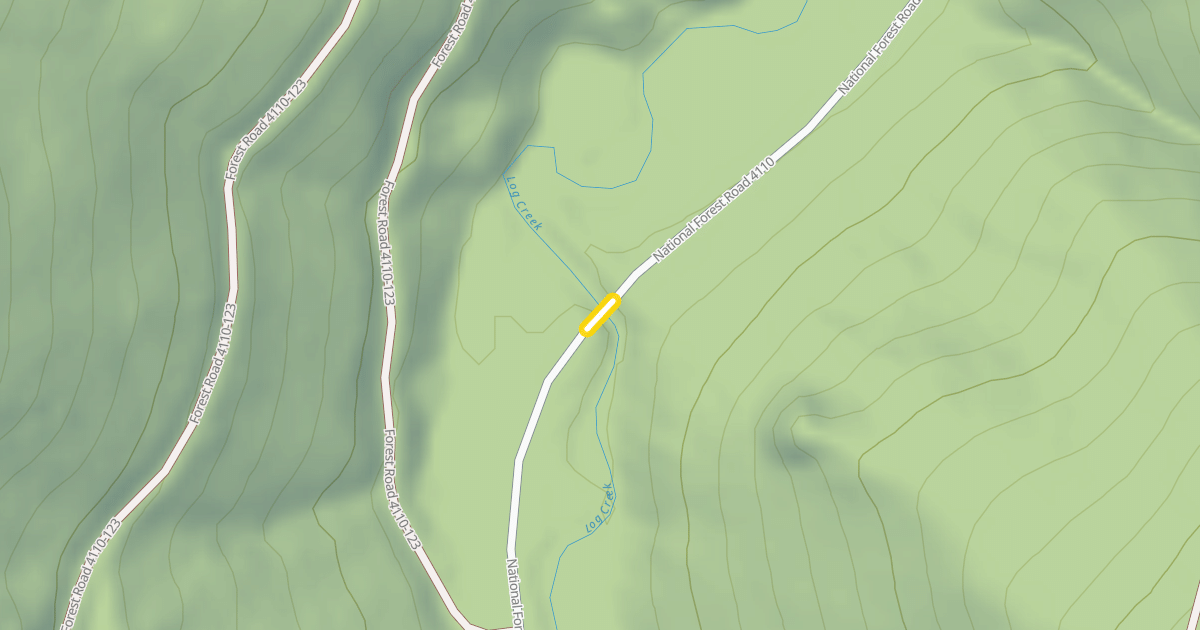Map preview of National Forest Road 4110