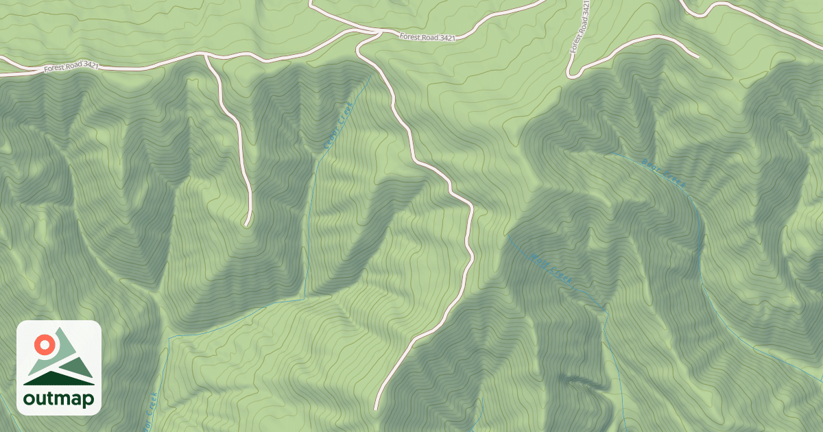 Map of USFS Motor Vehicle Use Map Roads {F2745A73-DD22-4CDC-A724-E8E15CA725EF}