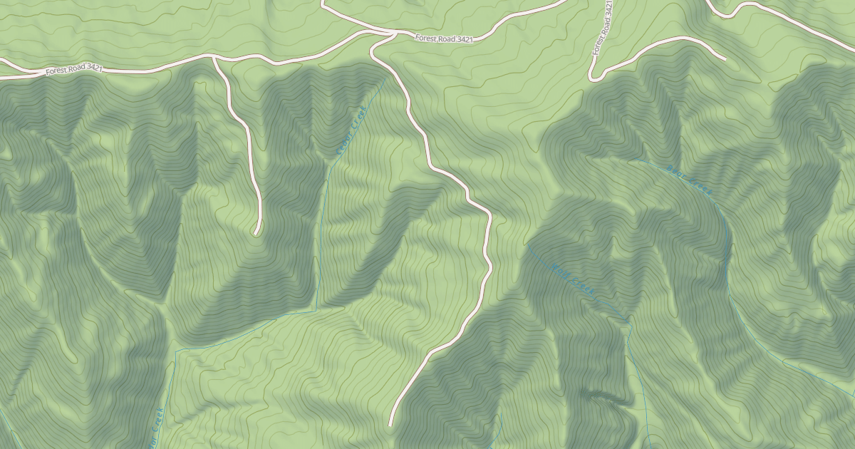 Map preview of USFS Motor Vehicle Use Map Roads {F2745A73-DD22-4CDC-A724-E8E15CA725EF}