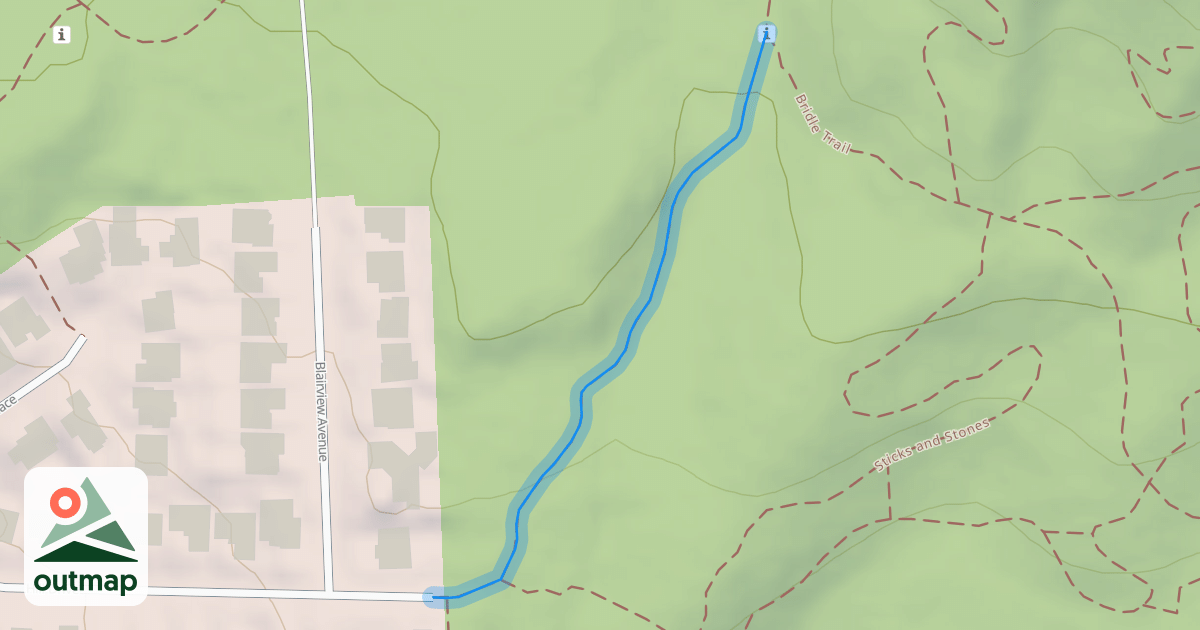 Map of Hill Drive Access