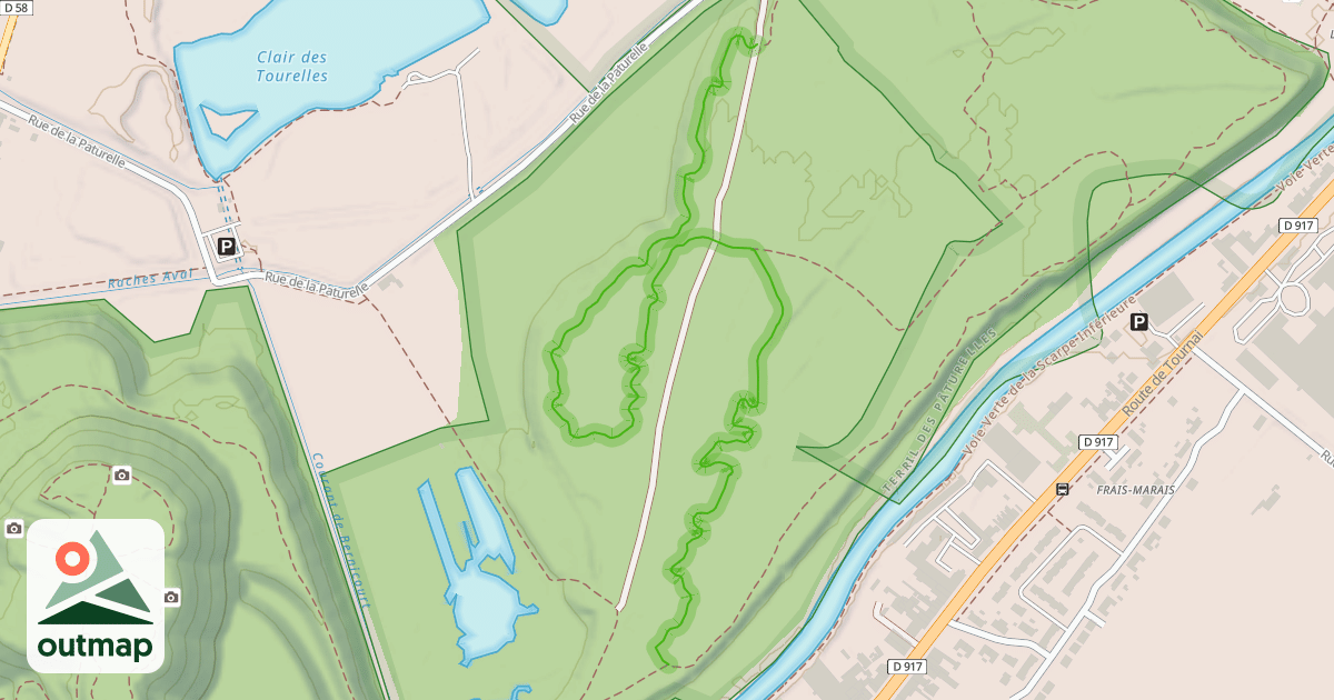 Map of Single de l'Escarpelle de Waren