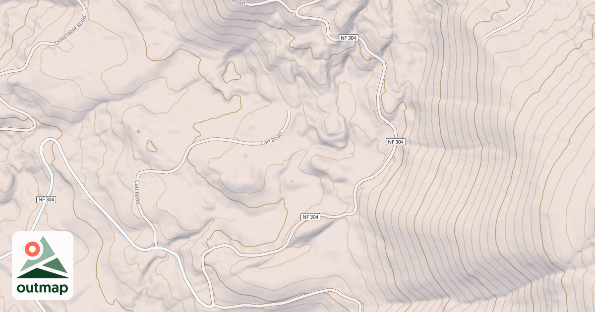 Map of ANDERSON RESERVOIR