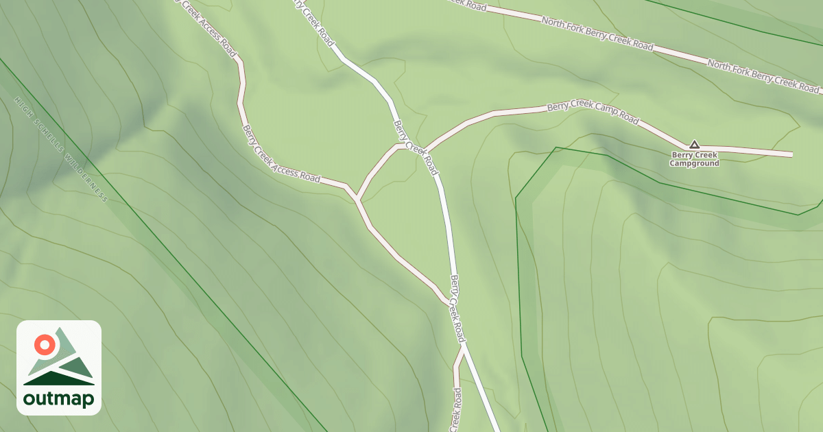 Map of BERRY CREEK LOOP