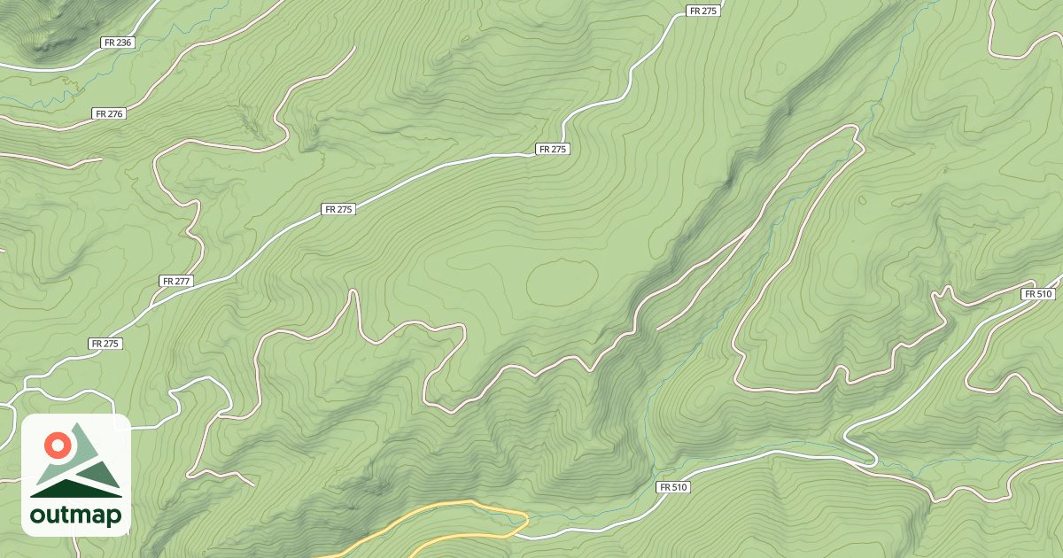 Map of IRON CREEK SPUR 1A