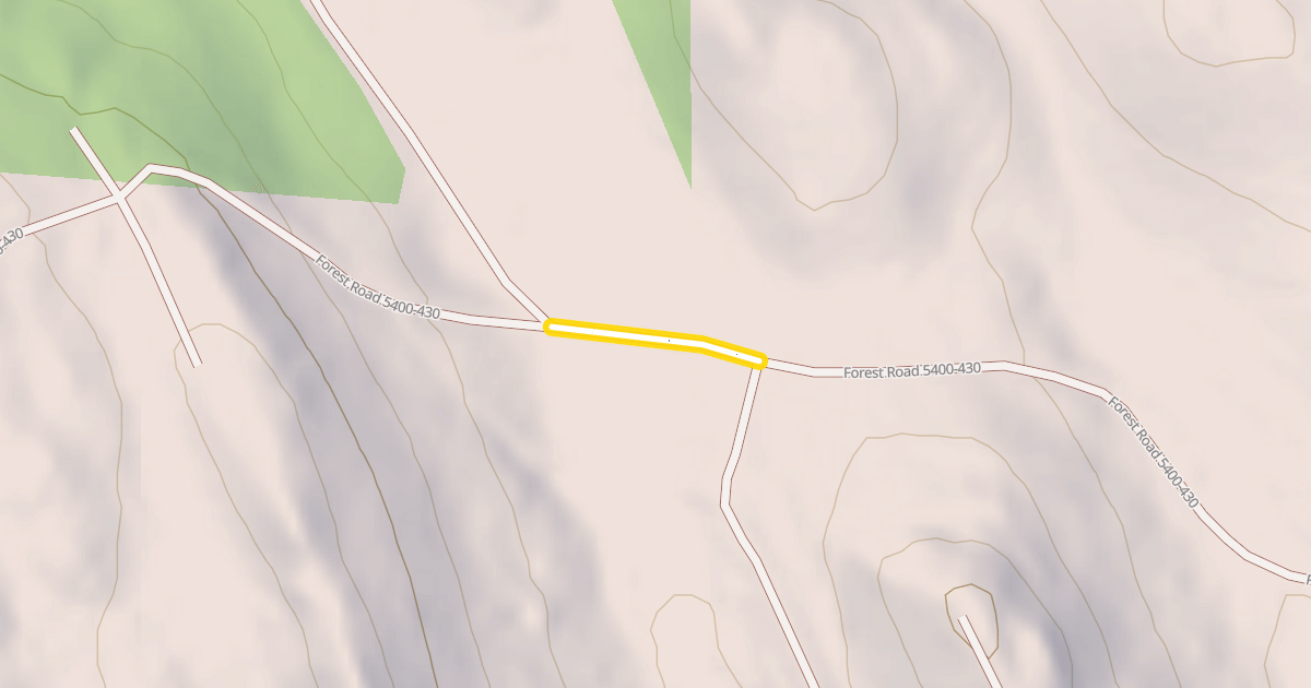 Map preview of Forest Road 5400-430