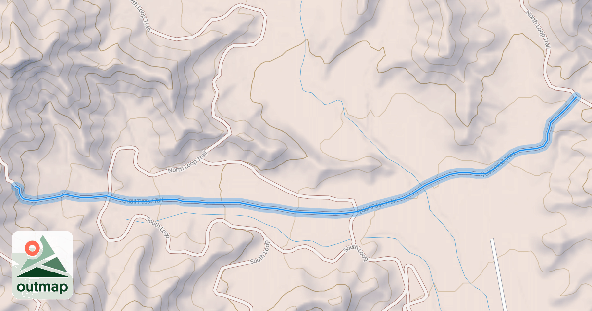Map of Quail Pass Trail