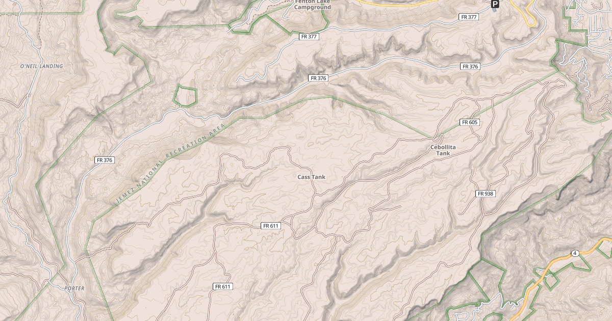Map preview of LAKE FORK CANYON