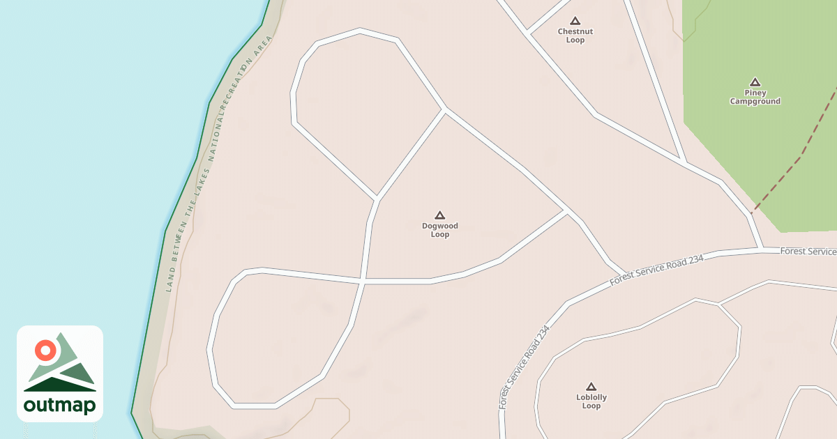 Map of P.C. DOGWOOD LOOP