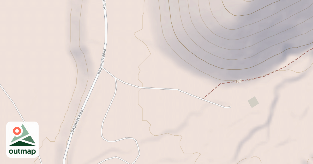 Map of BENCHMARK CREEK