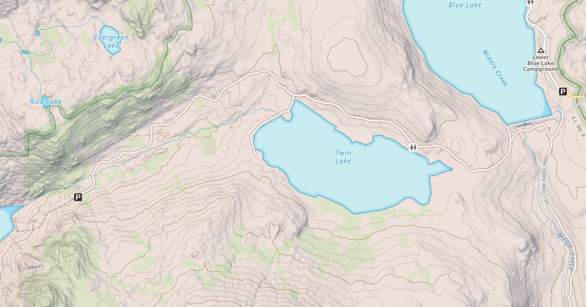 Map preview of BLUE LAKES