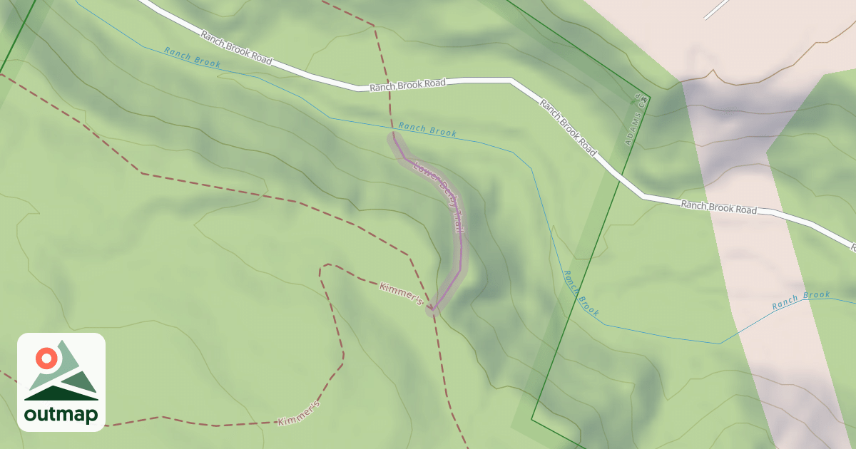 Map of Lower Derby Trail