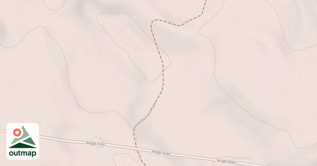 Map of Pine Barren Path