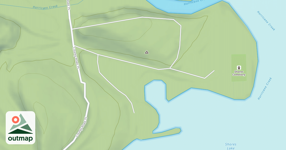 Map of SHORES LAKE BOAT RAMP
