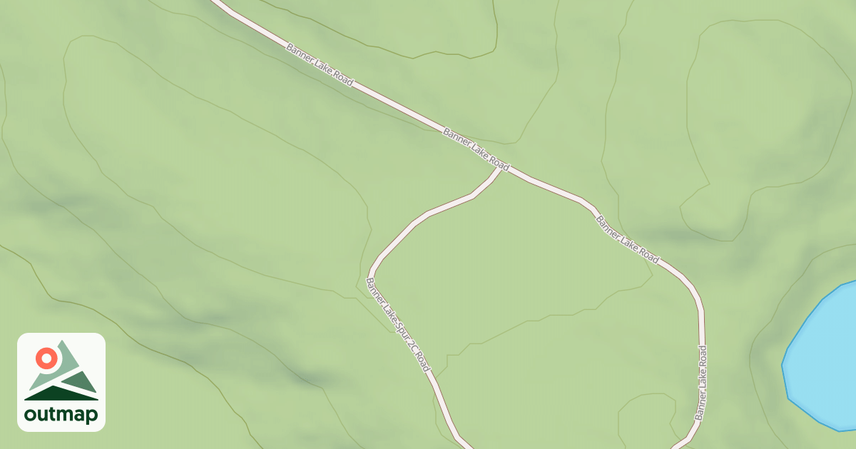 Map of BANNER LAKE-SPUR 2C