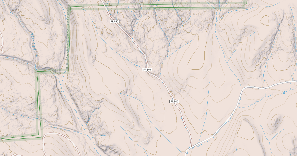 Map preview of BLM National GTLF Public Motorized Roads 0be7b0fa-f6f8-43cb-8509-ea4168776a7f
