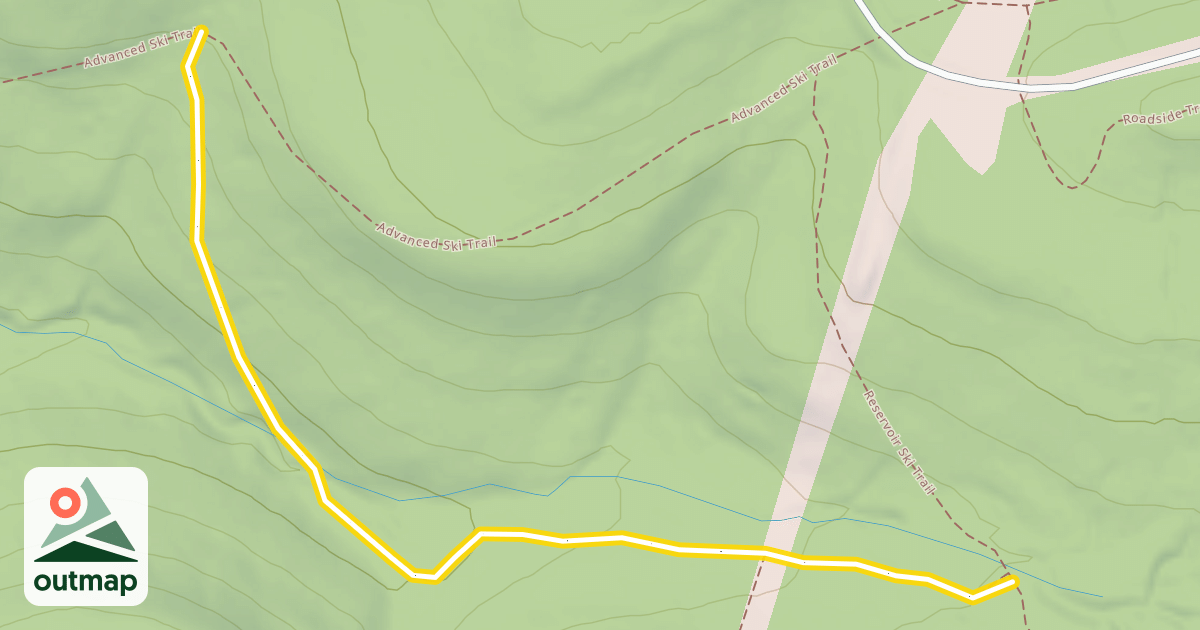 Map of Intermediate Ski Trail