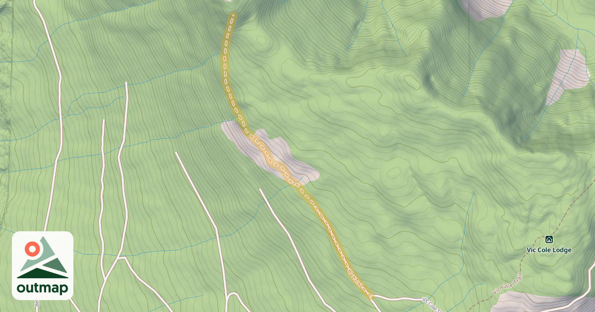 Map of Blue Trail