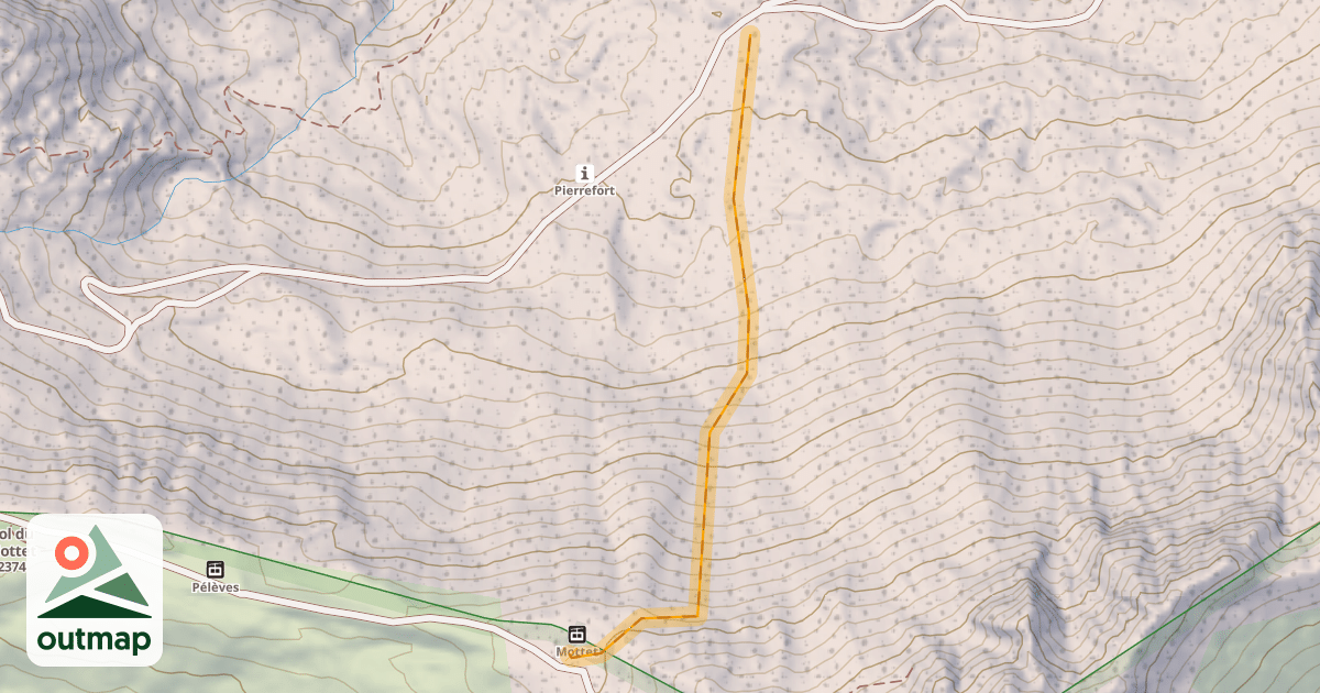 Map of Free Ride du Mottet