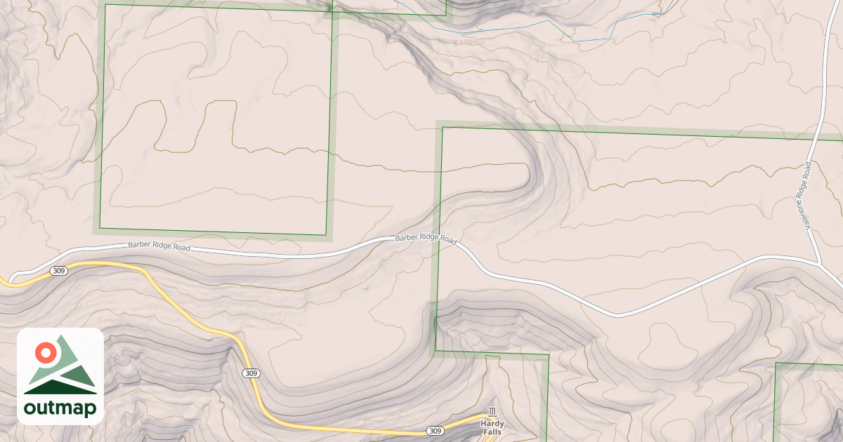 Map of Huckleberry Mtn. Loop-Apple