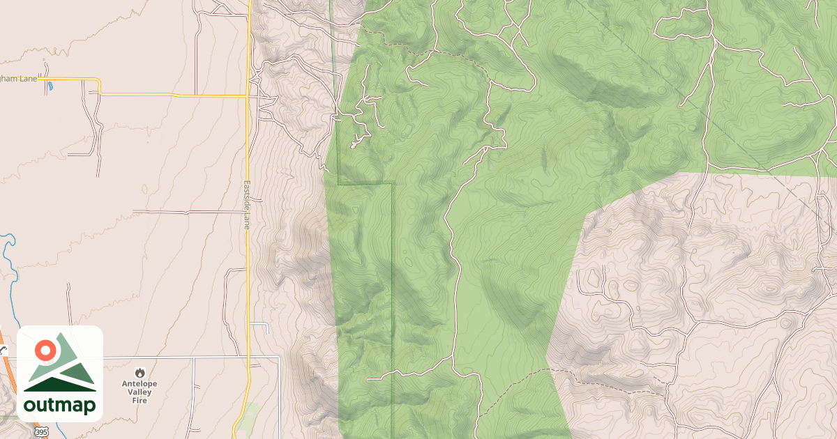 Map of BLACKWELL CANYON