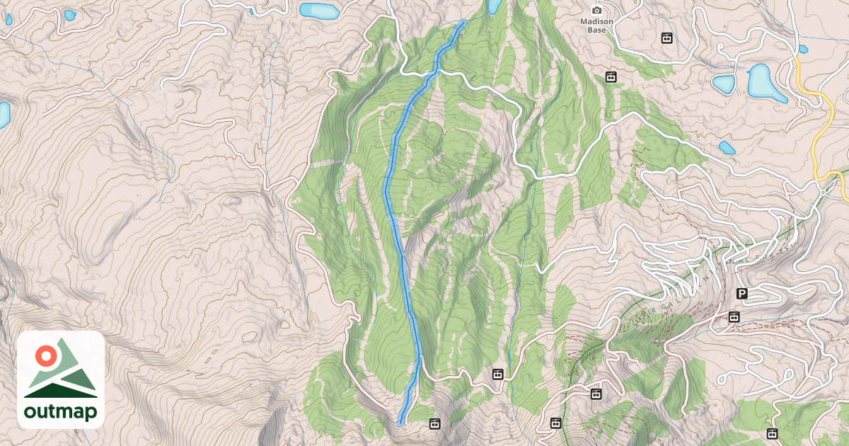 Map of Lookout Ridge