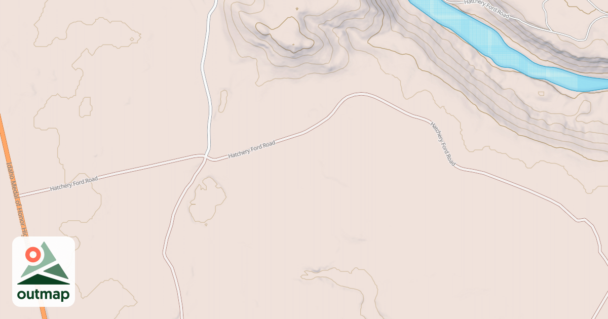 Map of WEST HATCHERY FORD
