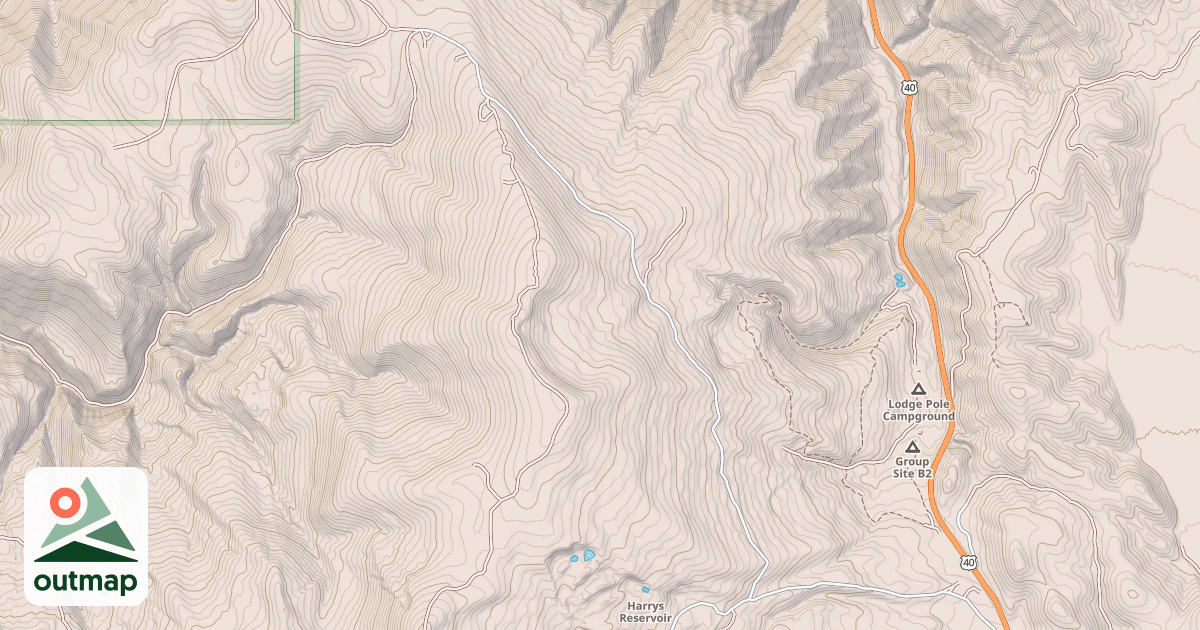Map of Big Glade Snomo Groomed