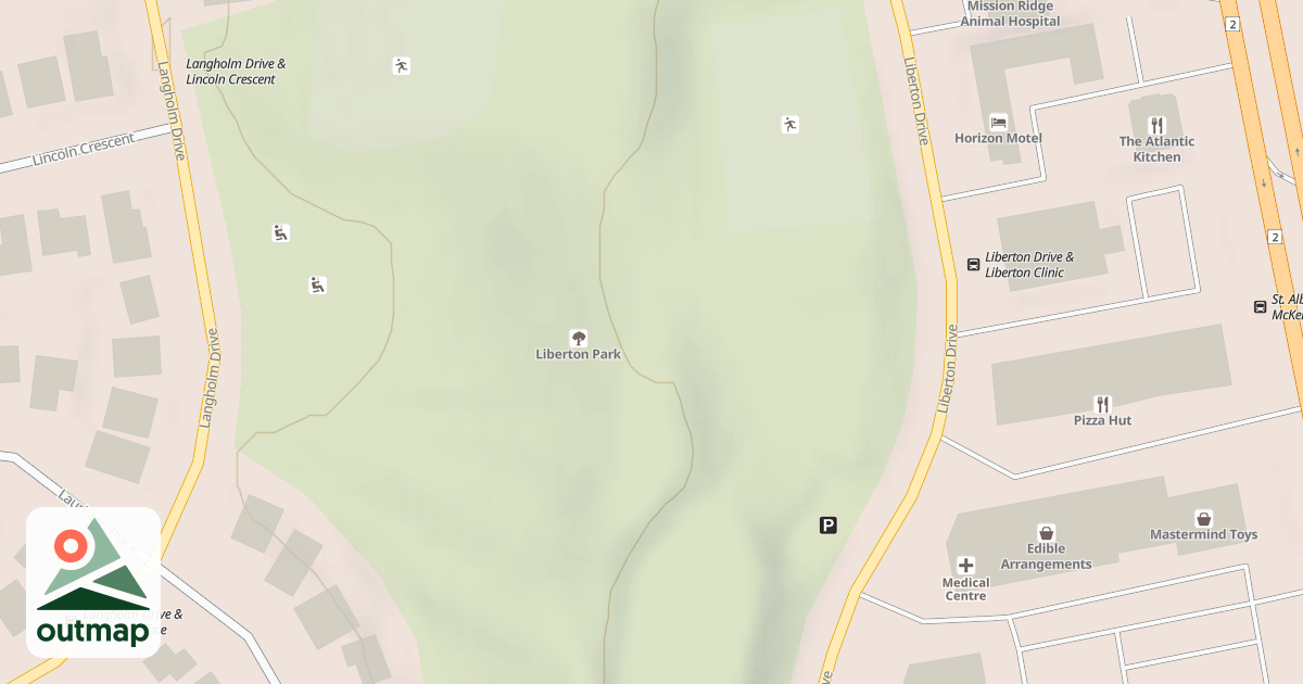 Map of Liberton Park Sled Hill