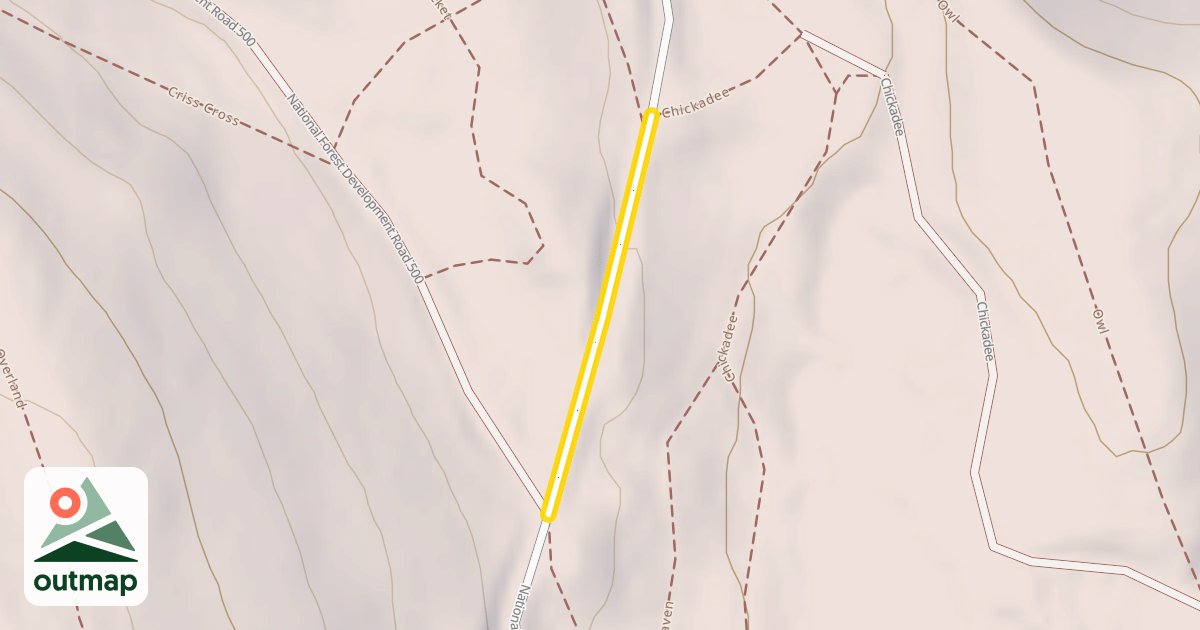 Map of National Forest Development Road 4410