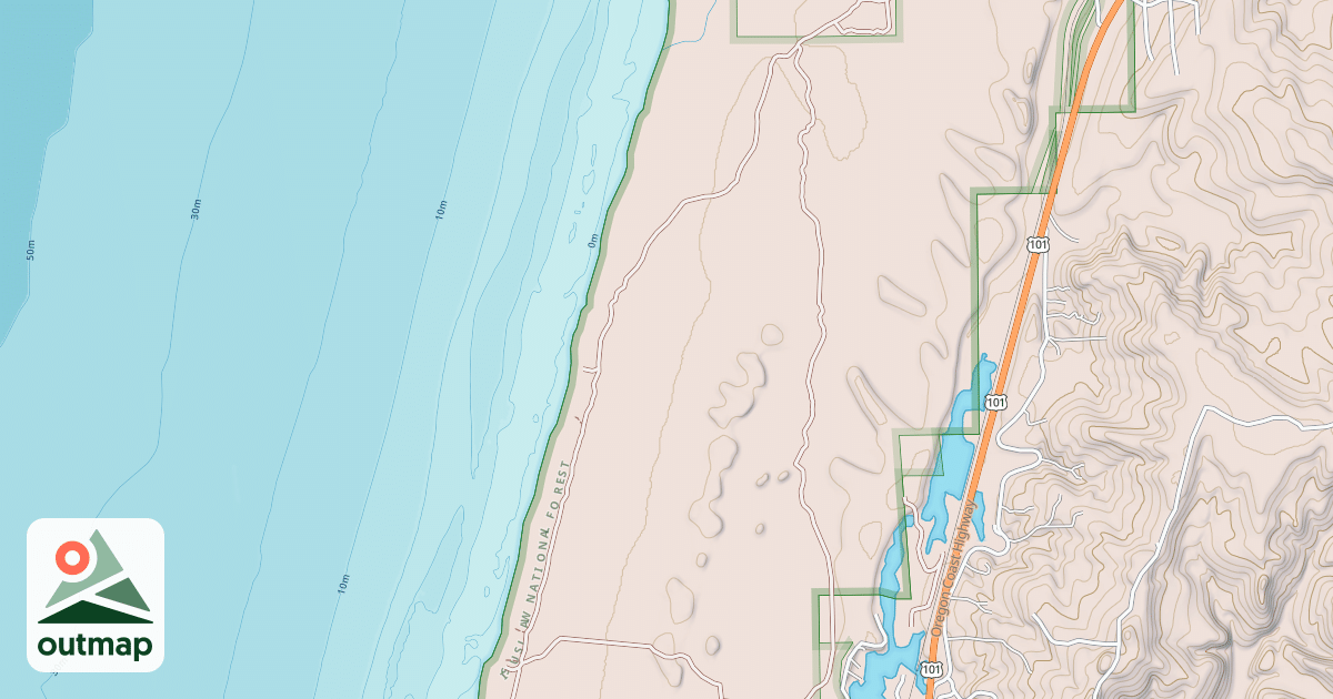 Map of Coast Guard - South Ohv Trail
