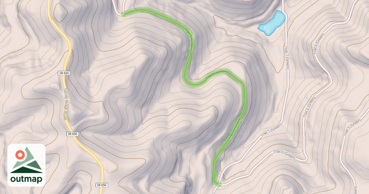 Map of Trail 8 (Green)