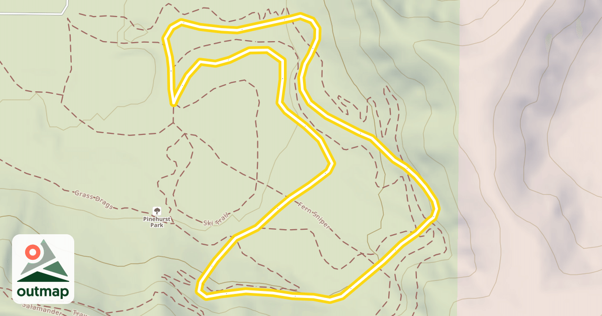 Map of Ski Trail
