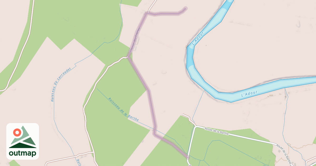 Map of Chemin des Prairies