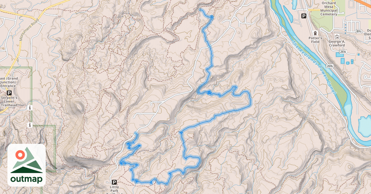 Map of Gunny Loop Trail