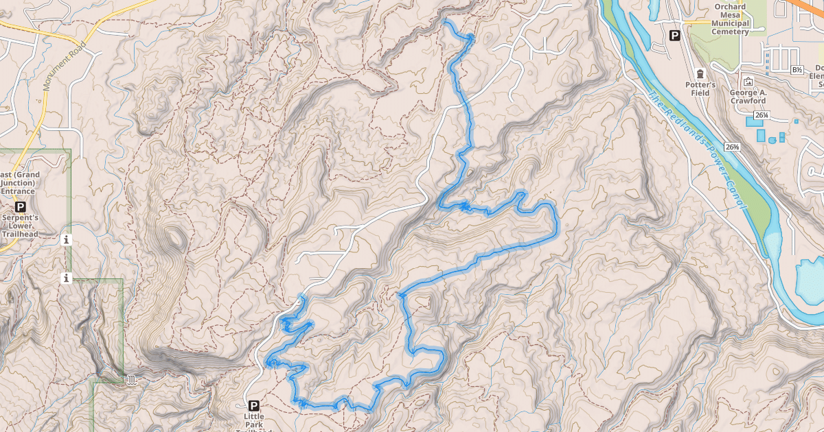 Map preview of Gunny Loop Trail