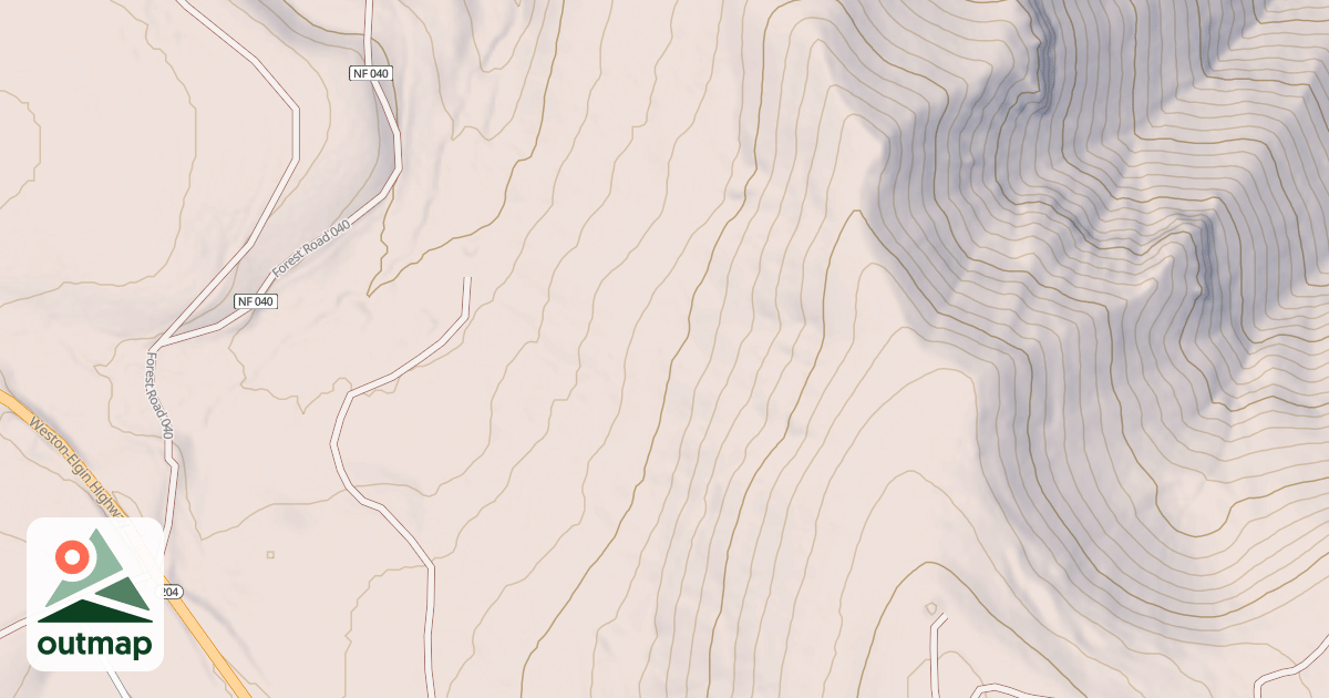 Map of USFS Motor Vehicle Use Map Trails 17983