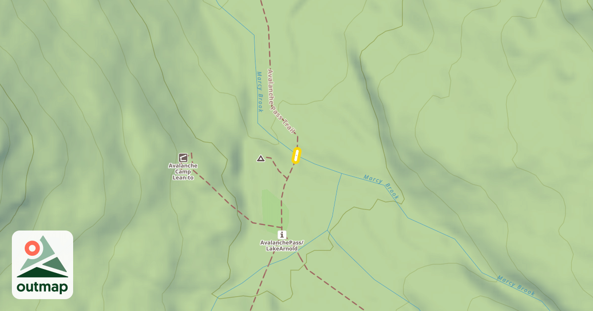 Map of Avalanche Pass Trail