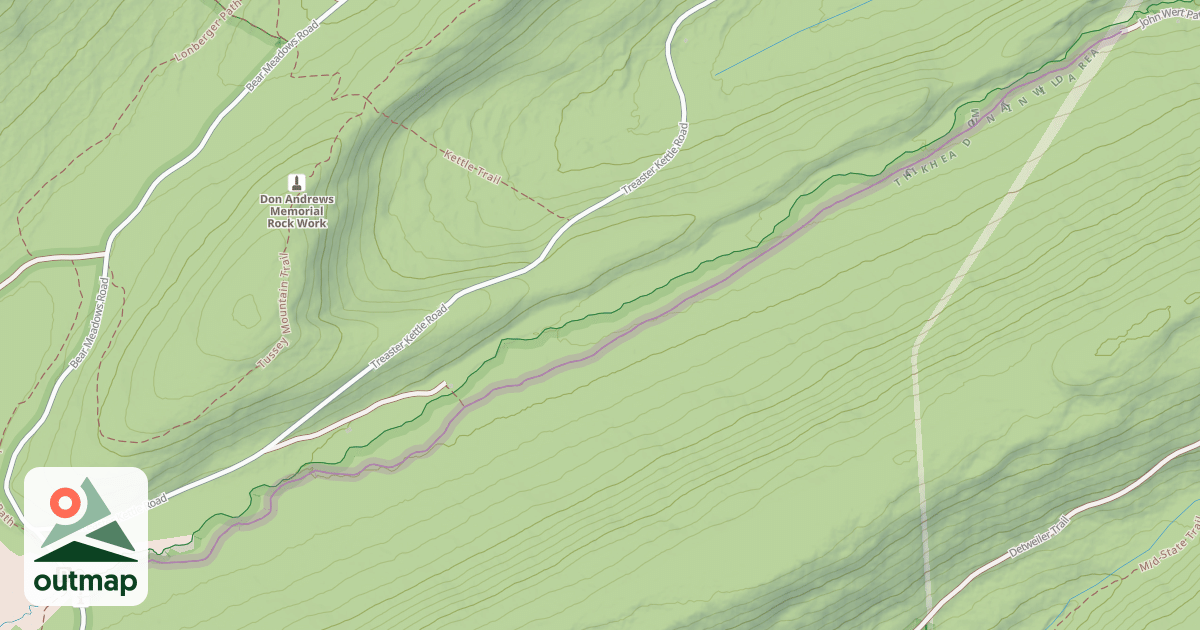 Map of John Wert Path