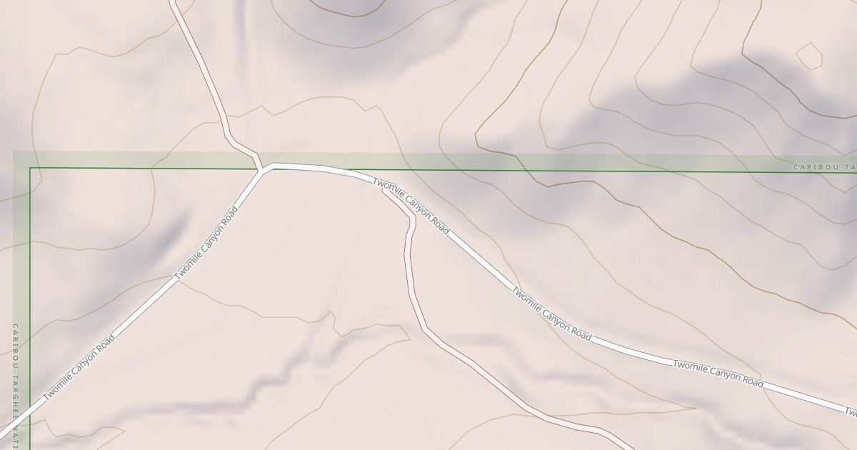 Map preview of TWO MILE CANYON (TRAIL HOLLOW)