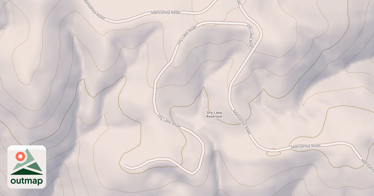 Map of DRY LAKE