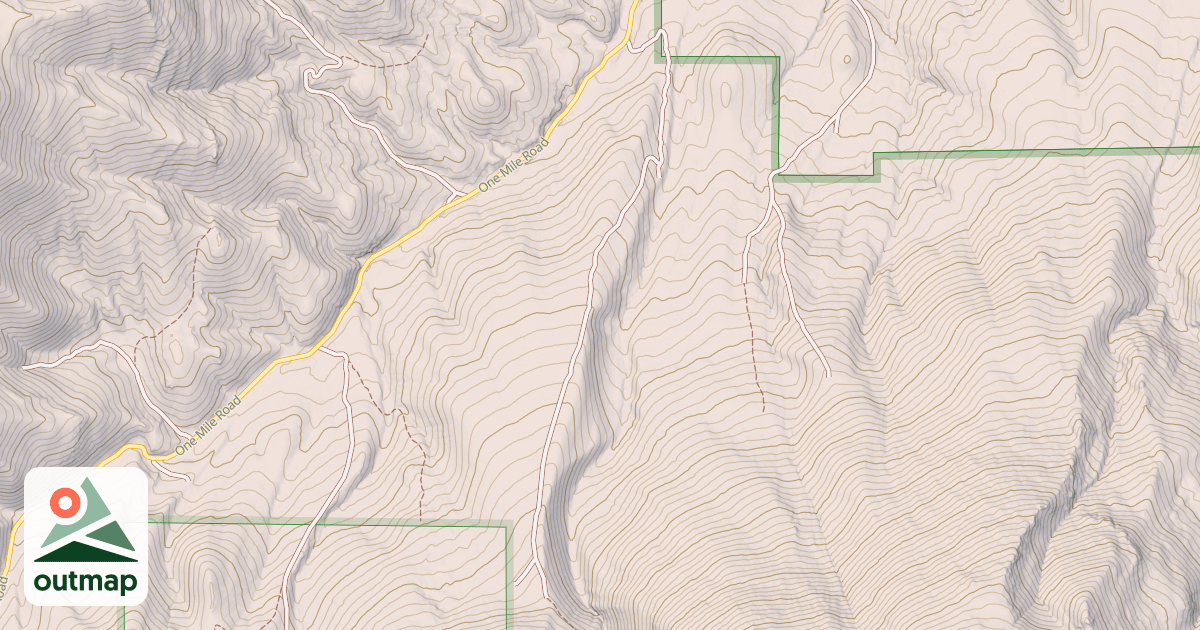 Map of ONE MILE SPUR A